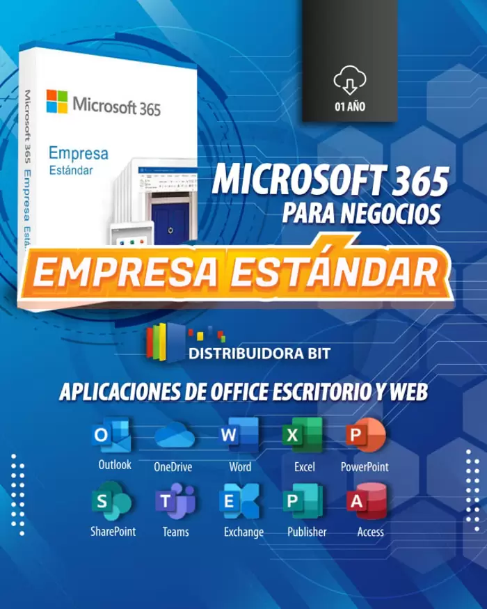 B/.146.06 Microsoft 365 Business Standard- Subscripción 01 año