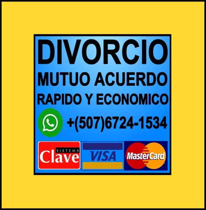 B/.10.00 DIVORCIO MUTUO ACUERDO RÁPIDO Y ECONÓMICO